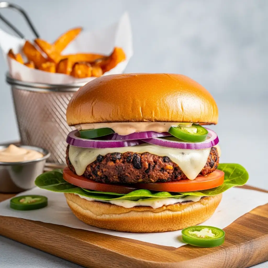 Fiery Flavor Crafting the Ultimate Spicy Black Bean Burger