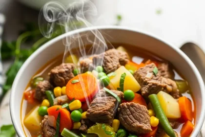 Hearty Crockpot Vegetable Beef Soup Easy Comfort in a Bowl