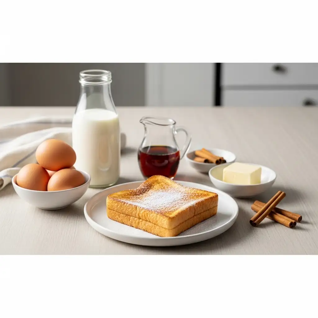 Ingredients of Classic French Toast