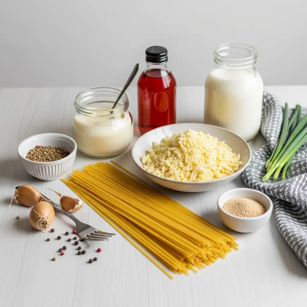 Ingredients of Classic Spaghetti Carbonara