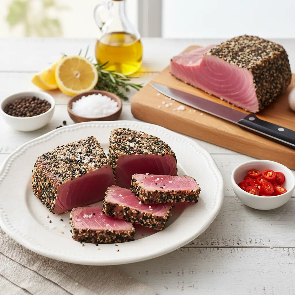 Ingredients of Perfect Tuna Steak
