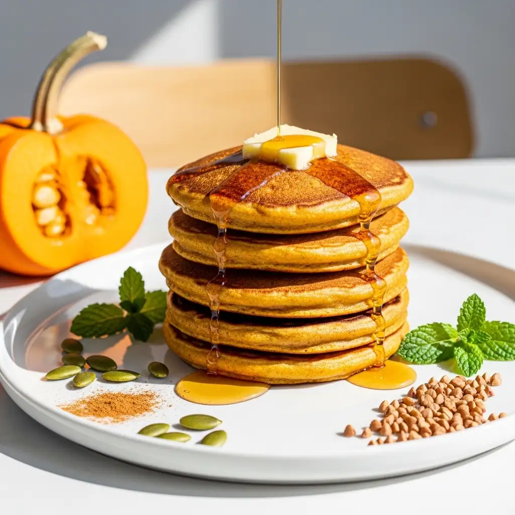Nutty Buckwheat Pumpkin Pancakes A Fall Breakfast Delight